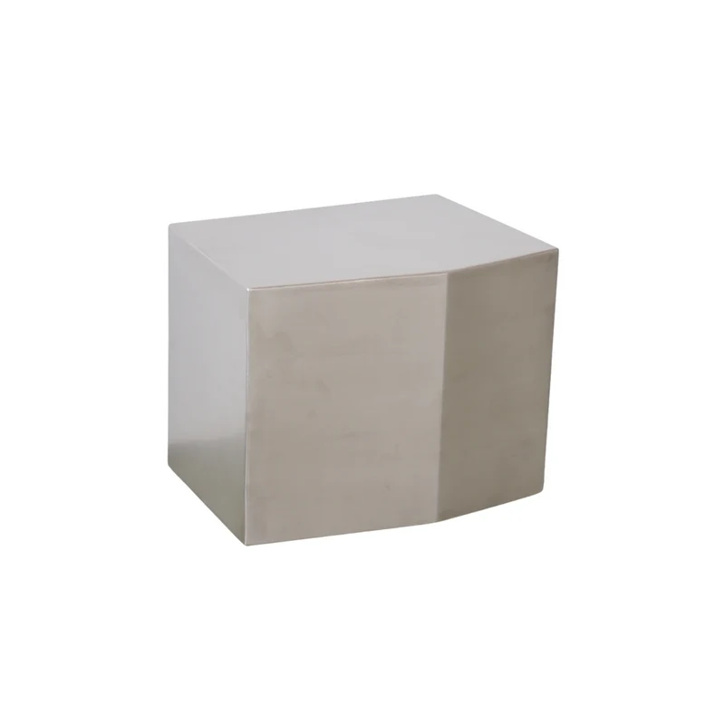 Table basse en acier - Creully - Brutalisme moderne - Acier inoxydable