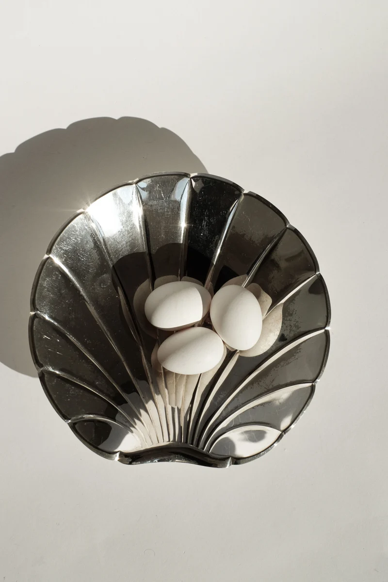 Large Silverplated Shell Dish