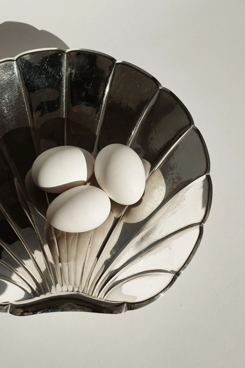 Large Silverplated Shell Dish