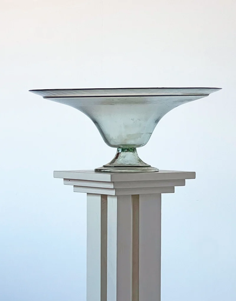 Glass Dish on Pedestal