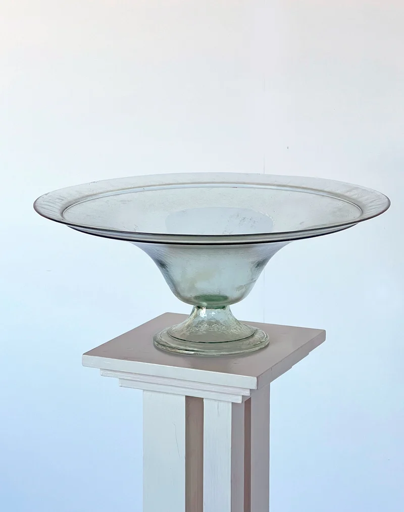 Glass Dish on Pedestal