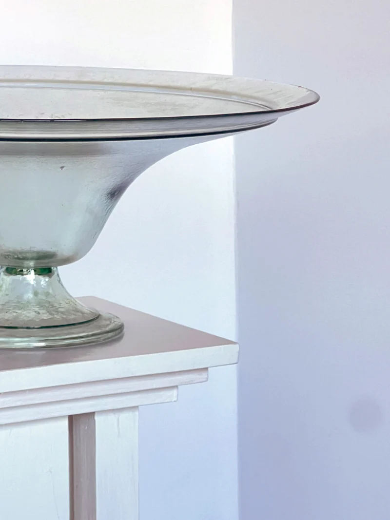 Glass Dish on Pedestal
