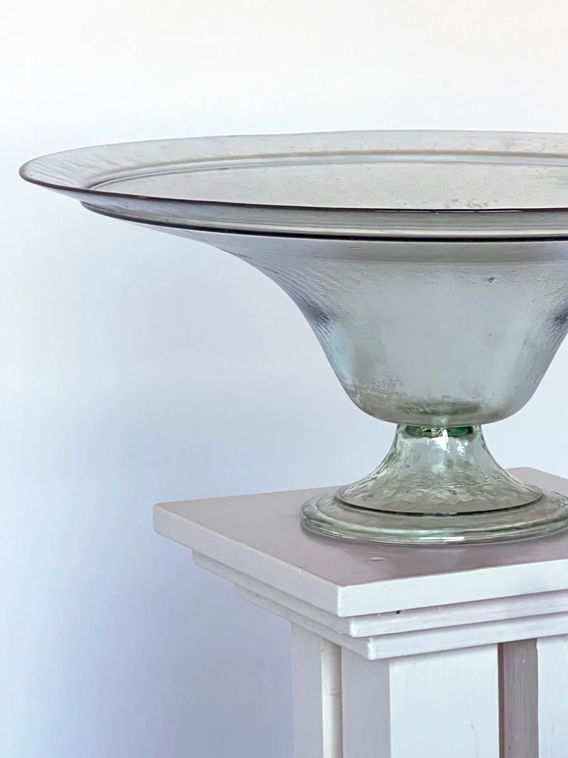 Glass Dish on Pedestal