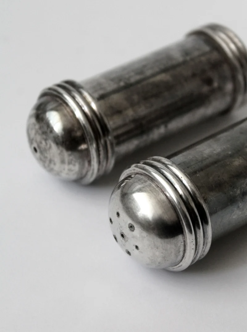 Silver Plated Salt And Pepper Shakers