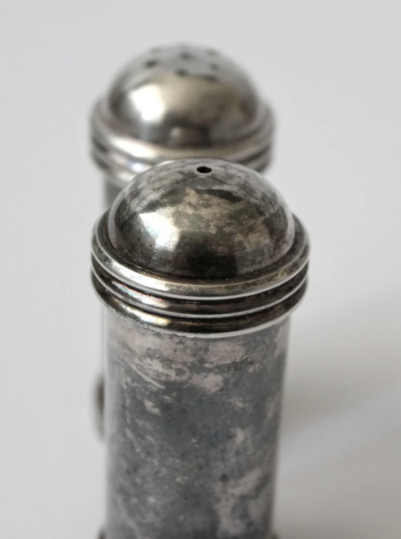Silver Plated Salt And Pepper Shakers
