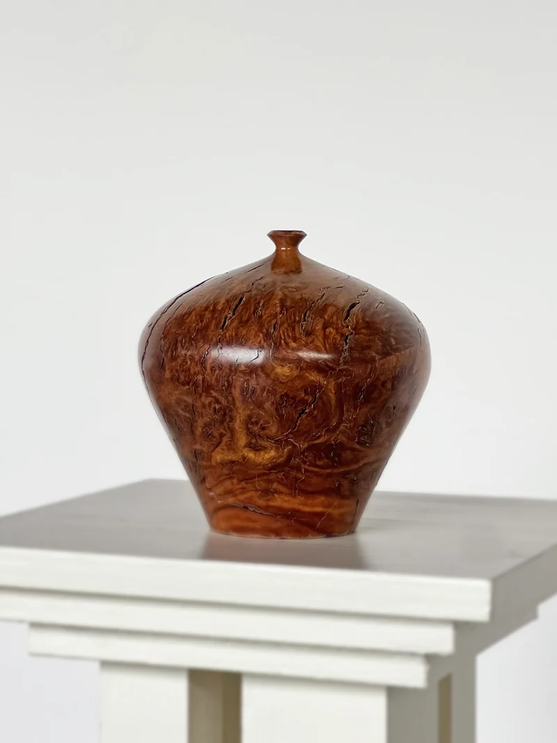 Australian Burl Wood Turned Vessel