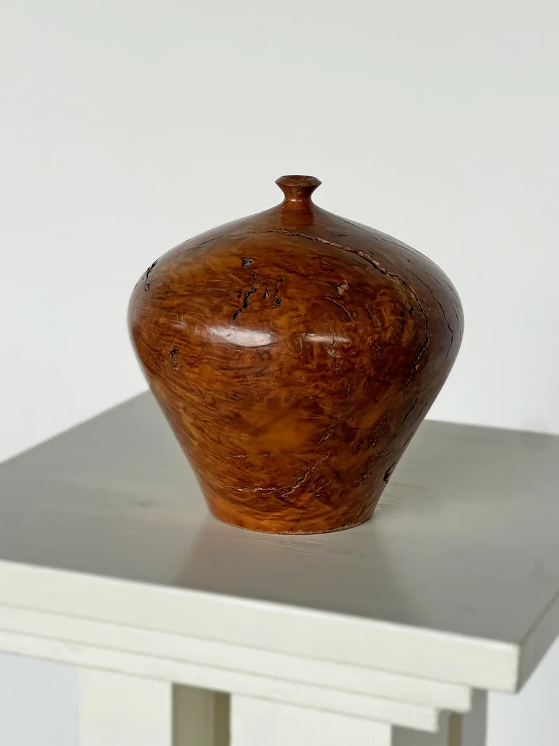 Australian Burl Wood Turned Vessel