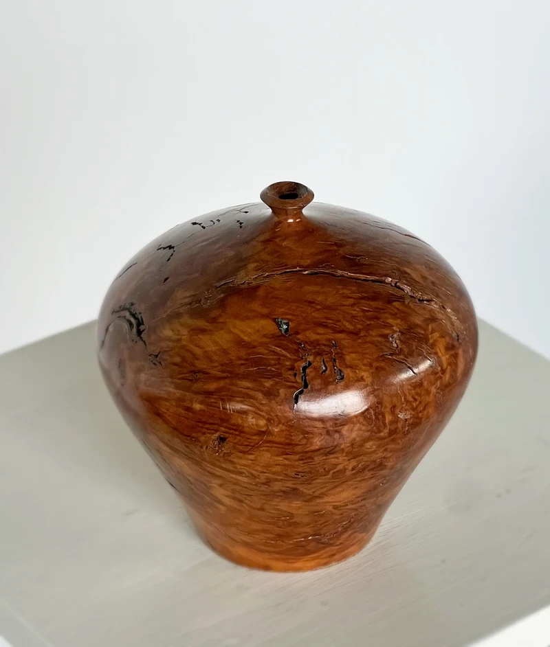 Australian Burl Wood Turned Vessel