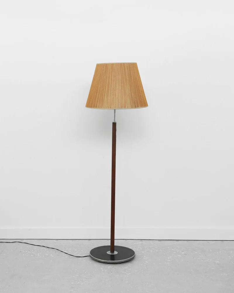 Vintage Scandi Chrome Floor Lamp