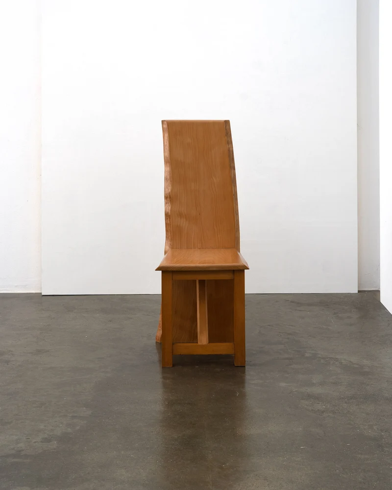 Postmodern Live Edge High Back Chair, 1990s