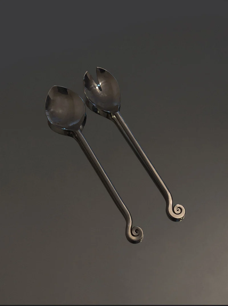 Spiral Salad Servers
