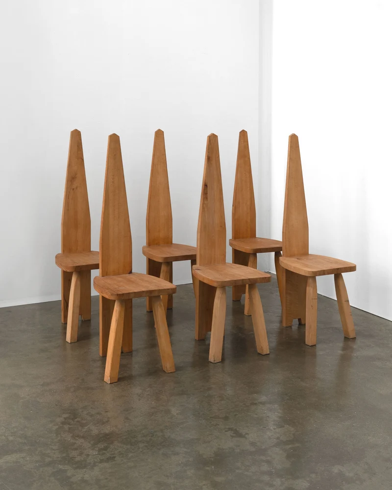 Brutalist High Back Chair