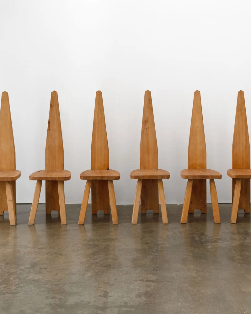 Brutalist High Back Chair