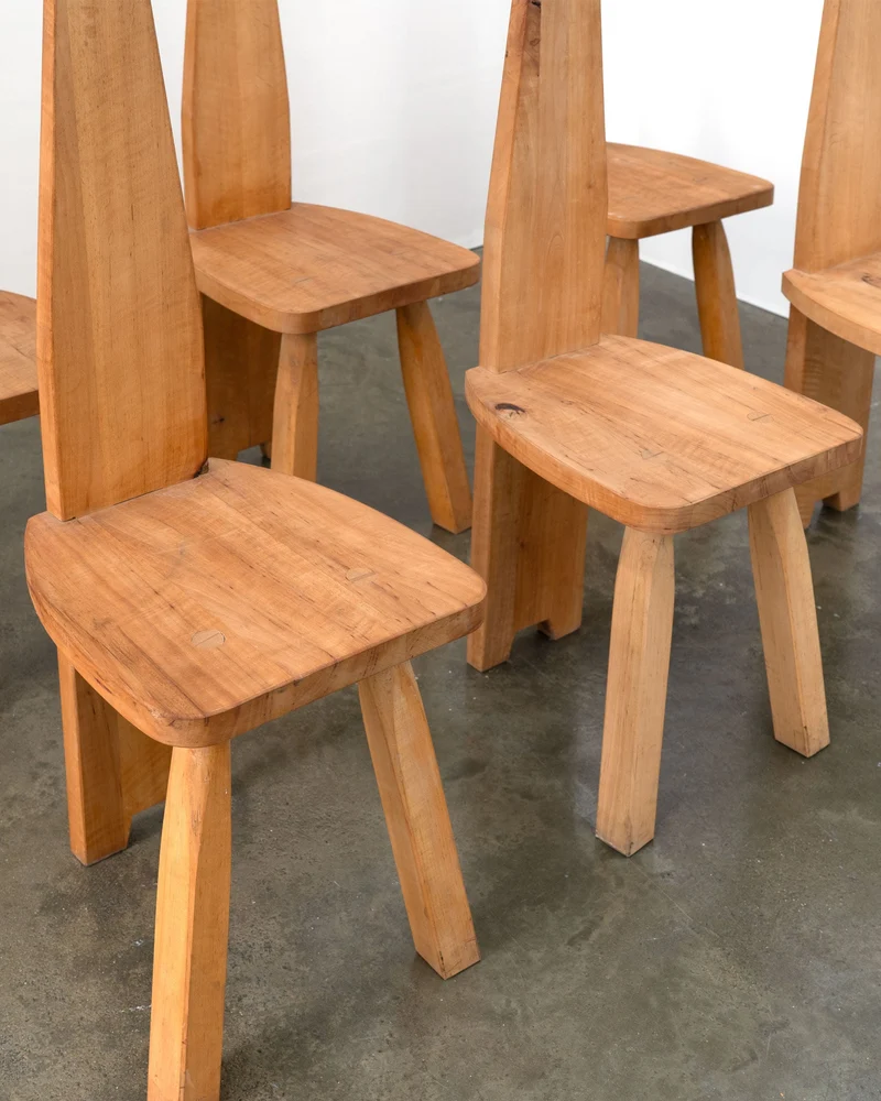 Brutalist High Back Chair