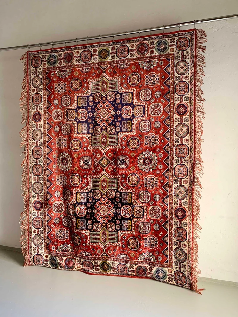 Vintage Silk Oriental Duvet Cover - Rug