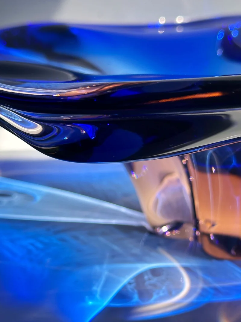 Large Bohemian Glass Bowl by Josef Hospodka, 1960s