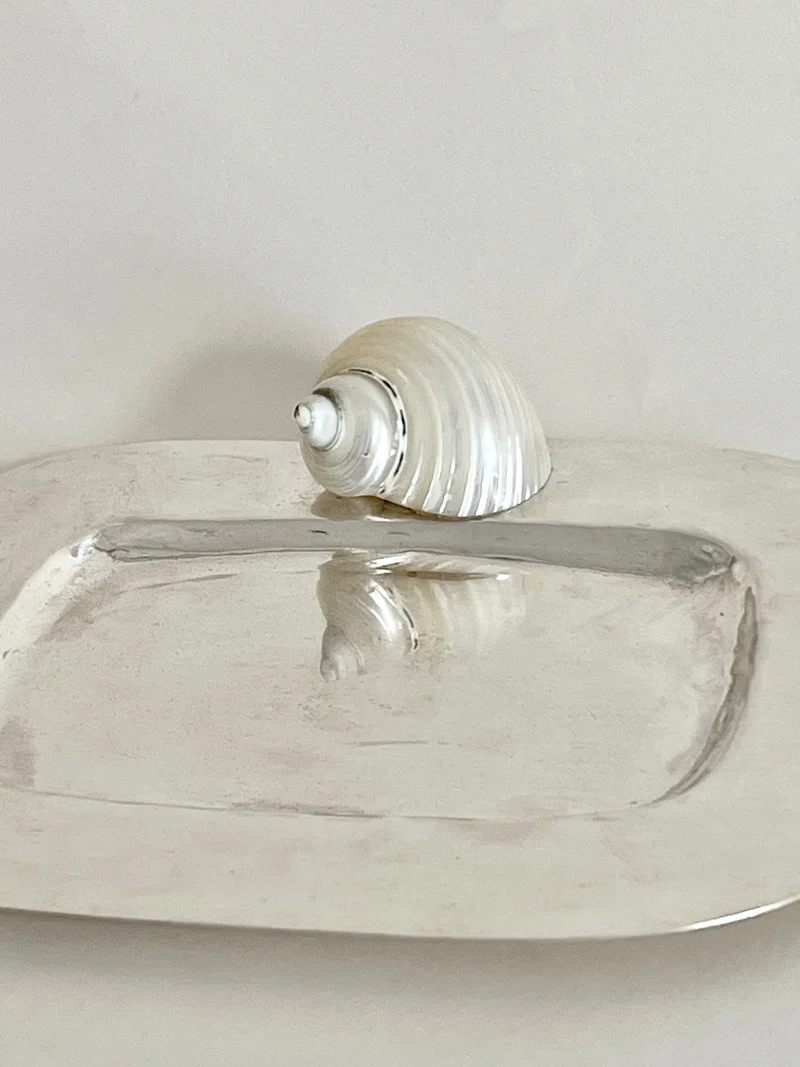 Butter Dish 925 Silver Plate