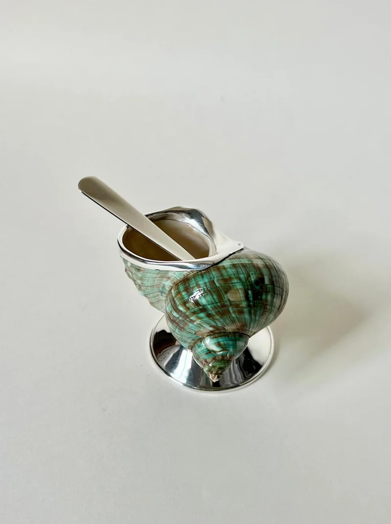 Jade Shell Sugar Bowl