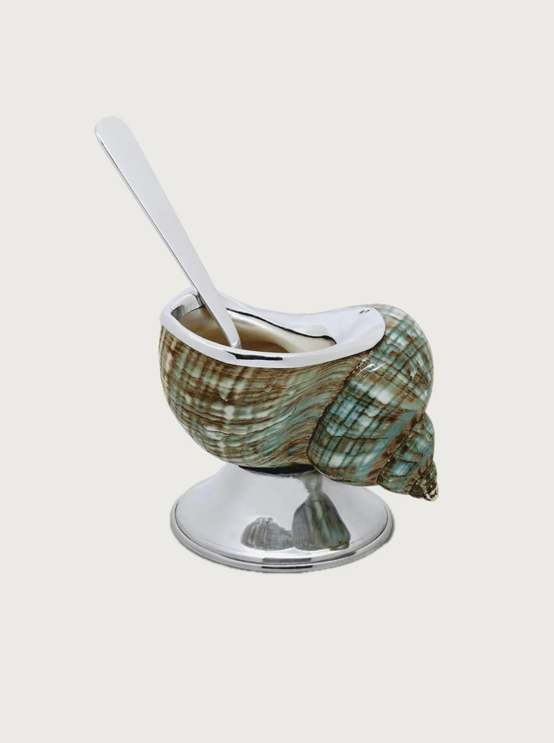 Jade Shell Sugar Bowl