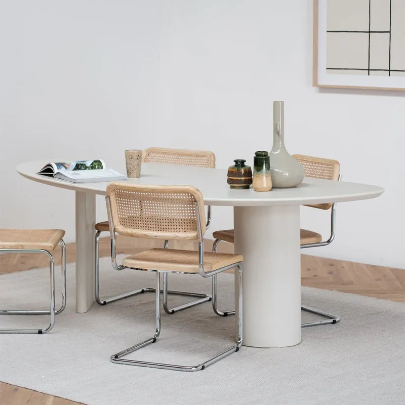 Rouen - Table à manger ovale - Microskin - 220 cm