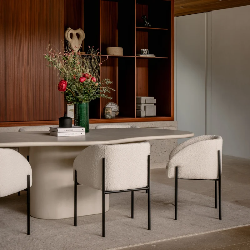 Table à manger au look organique en Mortex – Limoges – Microskin