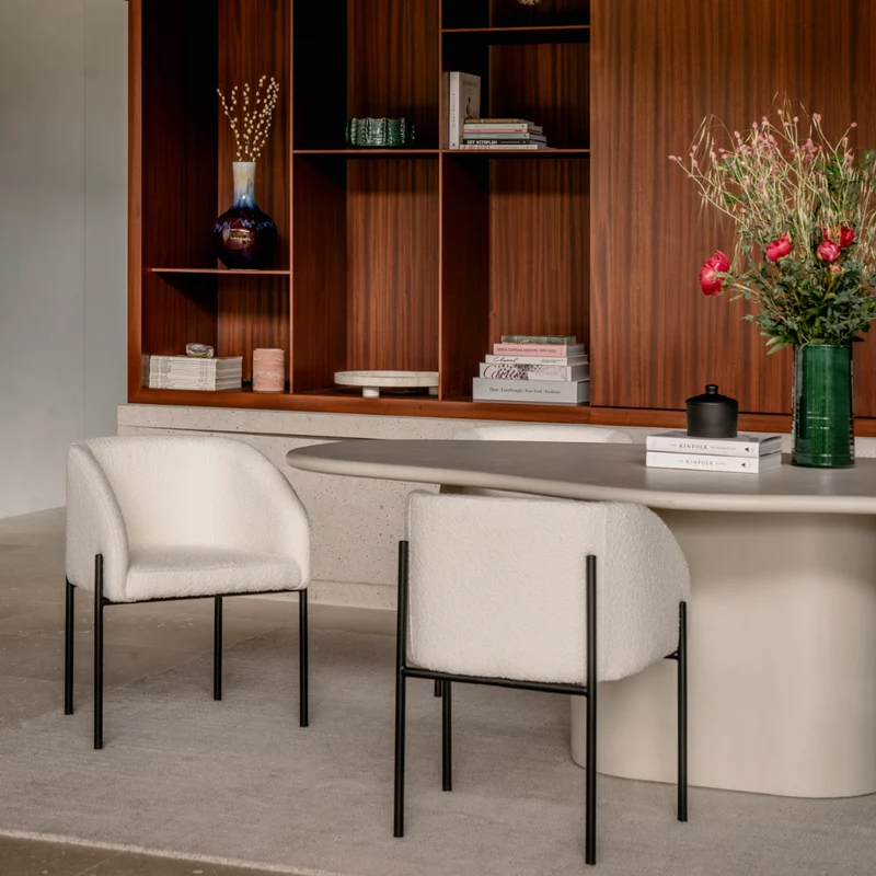 Table à manger au look organique en Mortex – Limoges – Microskin