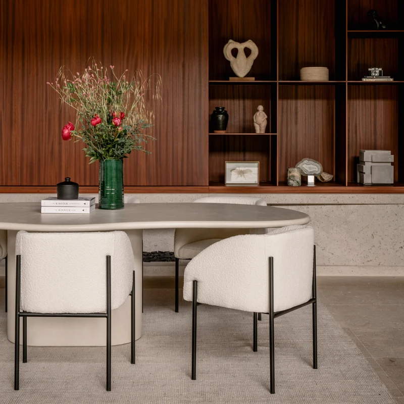 Table à manger au look organique en Mortex – Limoges – Microskin