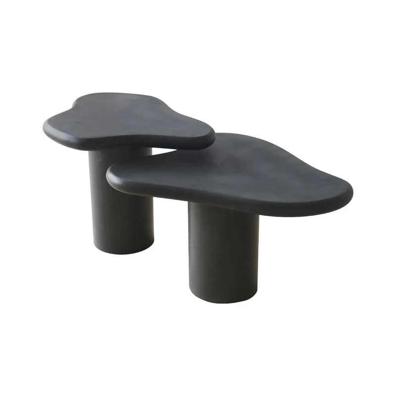 Grenoble - tables d'appoint - Microskin Noir - Basse