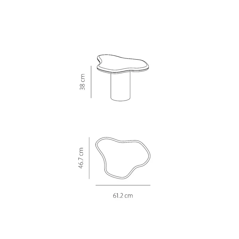 Grenoble - tables d'appoint - Microskin Noir - Basse