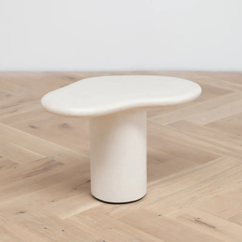 Jonah - Table d'appoint en mortex - Latte - Basse