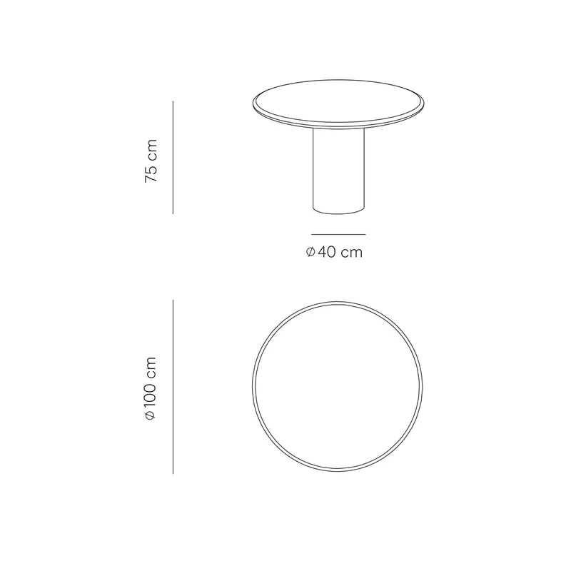 Table Microskin Nana - Ronde