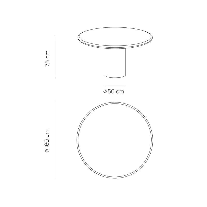 Table Microskin Nana - Ronde