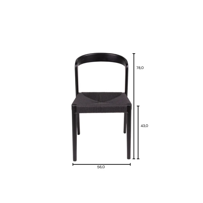 Chaise Lorenz - Noir