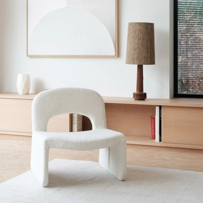 Fauteuil Relax - Blanc Bouclé - Esmee