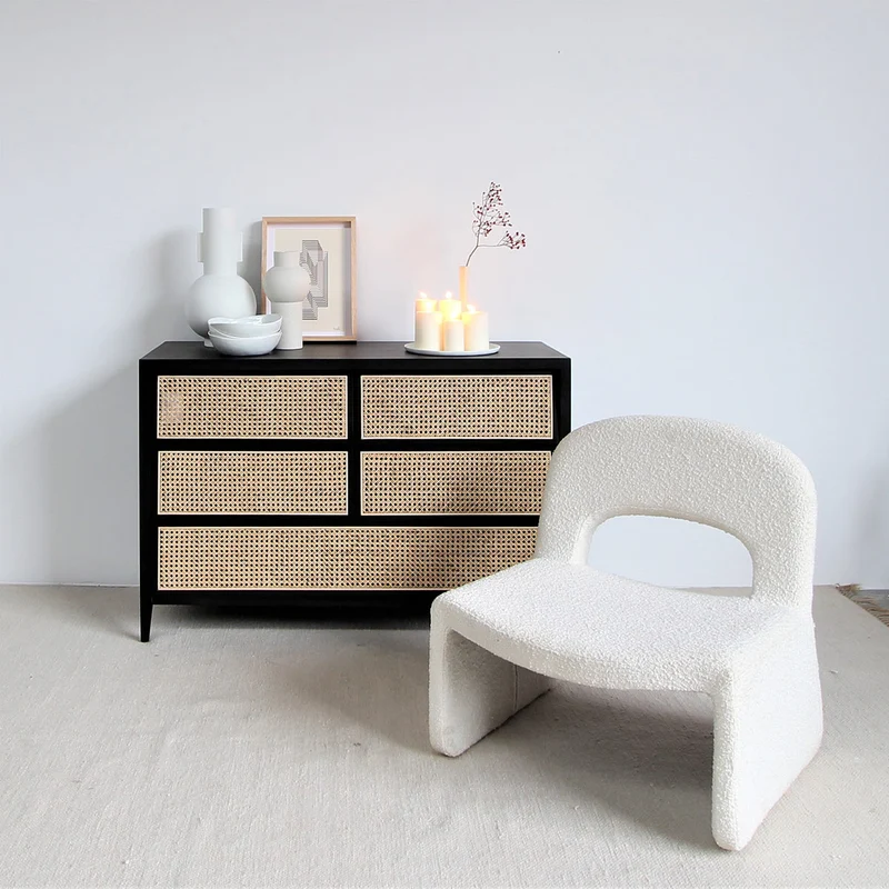 Fauteuil Relax - Blanc Bouclé - Esmee