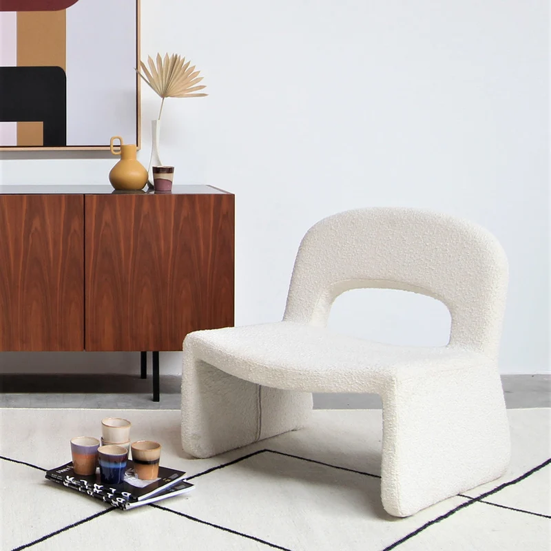 Fauteuil Relax - Blanc Bouclé - Esmee