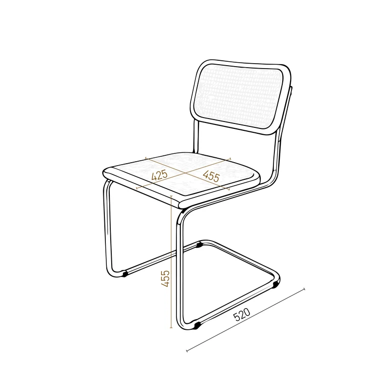 Chaise en Osier Naturel - Siège en Rotin - Swing