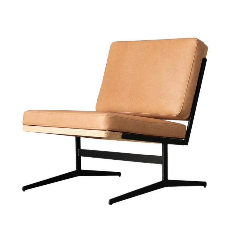 Chaise de Lecture - Lucy - Cuir Cognac