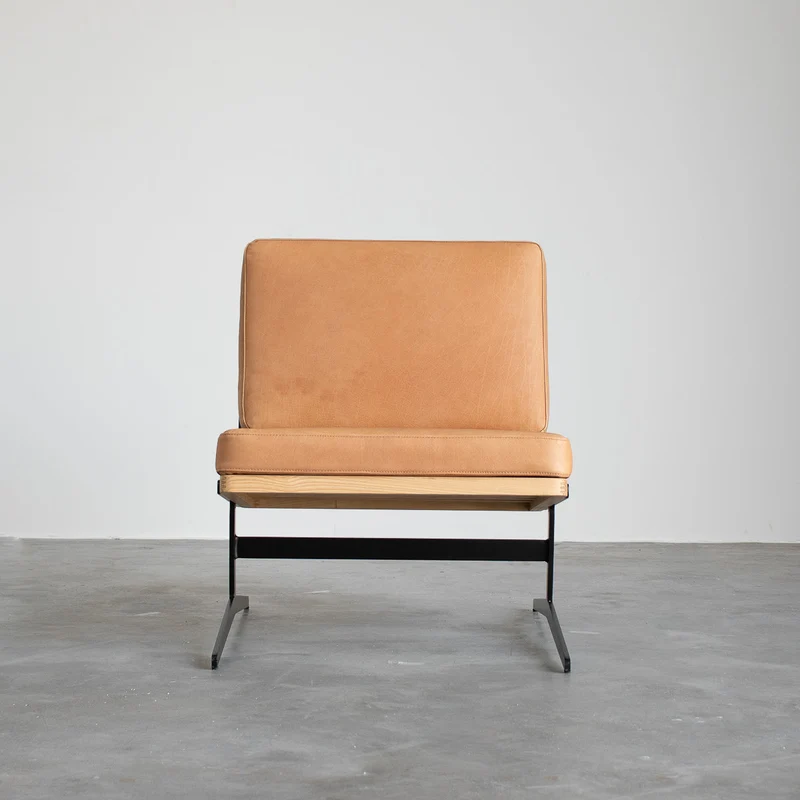 Chaise de Lecture - Lucy - Cuir Cognac