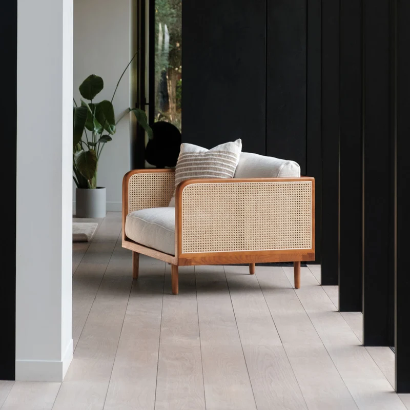 Fauteuil Rotin Milan - Noyer