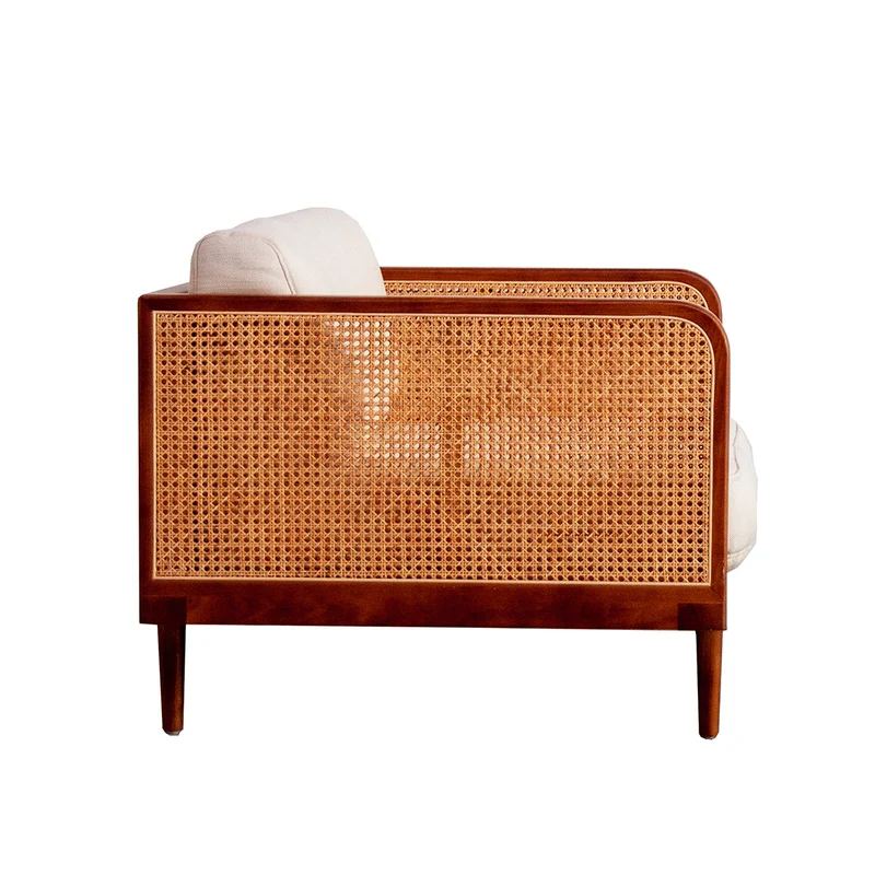 Fauteuil Rotin Milan - Noyer