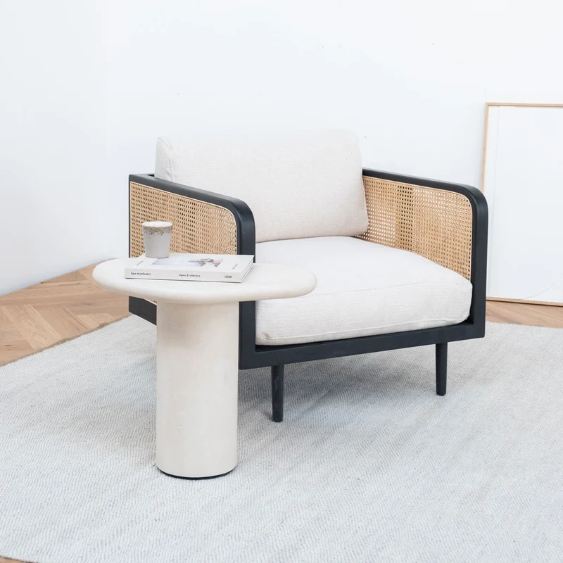 Fauteuil Rotin Milan - Noir