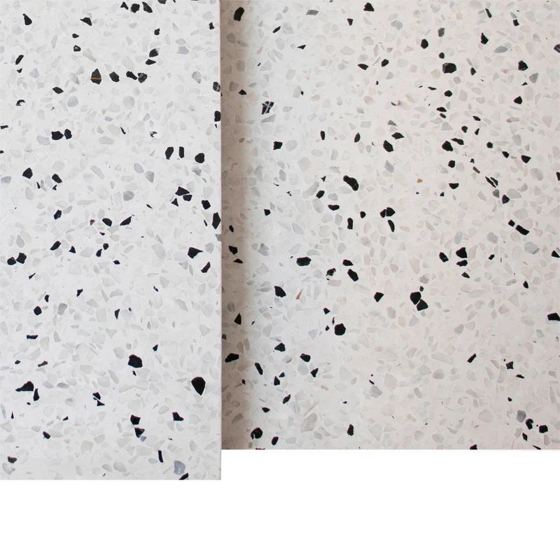 Table Basse Rectangulaire - Miles - Terrazzo Blanc - 90cm