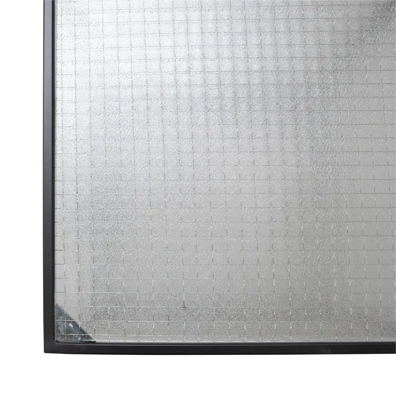 Table d'Appoint en Verre - Annaliz - Verre/Métal Noir - 40×40×50cm