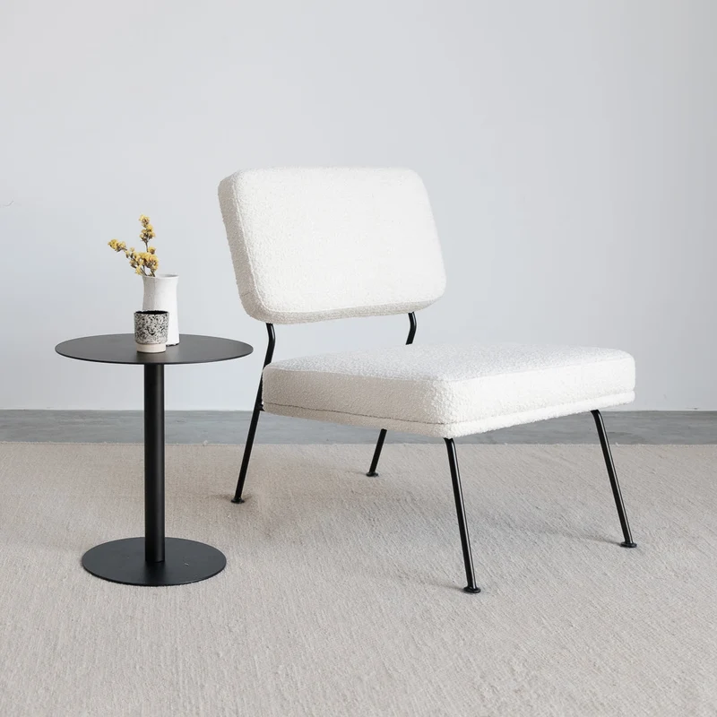 Chaise Emma - Blanc - Noir