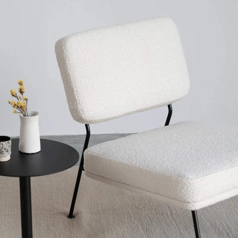 Chaise Emma - Blanc - Noir
