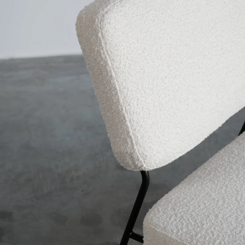 Chaise Emma - Blanc - Noir