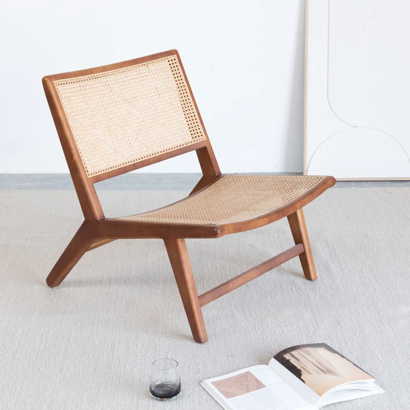 Fauteuil en Osier - Flora - Noyer