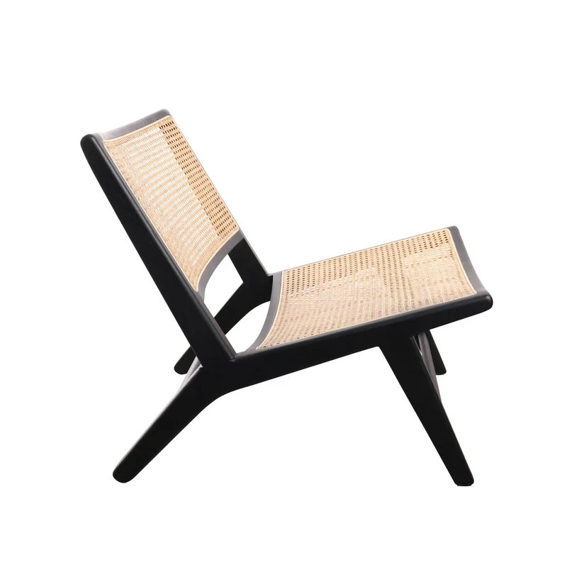 Fauteuil en Osier - Flora - Noir