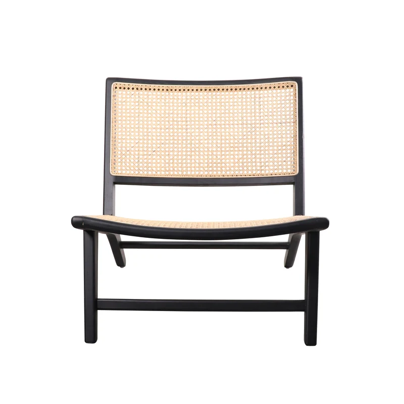 Fauteuil en Osier - Flora - Noir